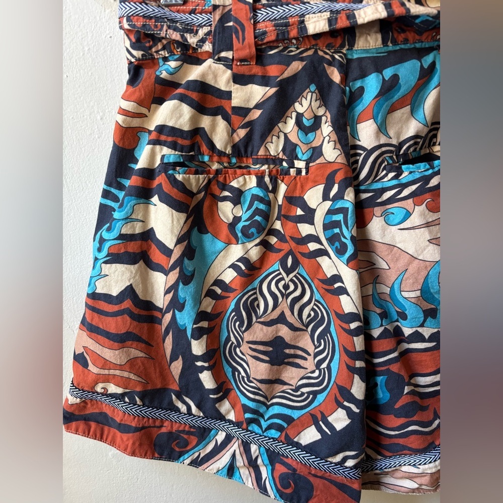 CHUFY KEKET Shorts Extra Small Kathmandu Heights Brown Orange Blue EUC boho - Picture 6 of 8